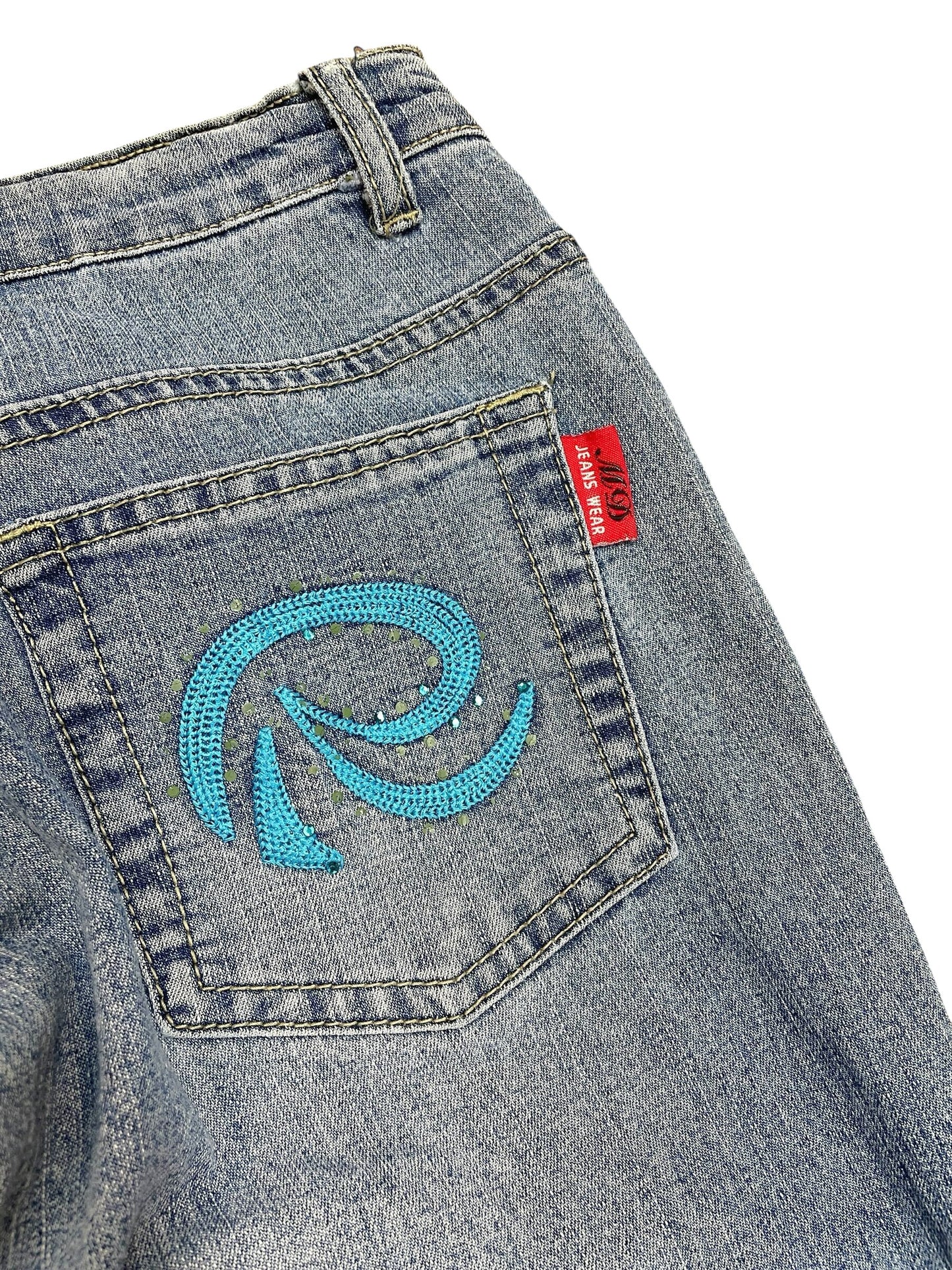 Jean oxford con bordados