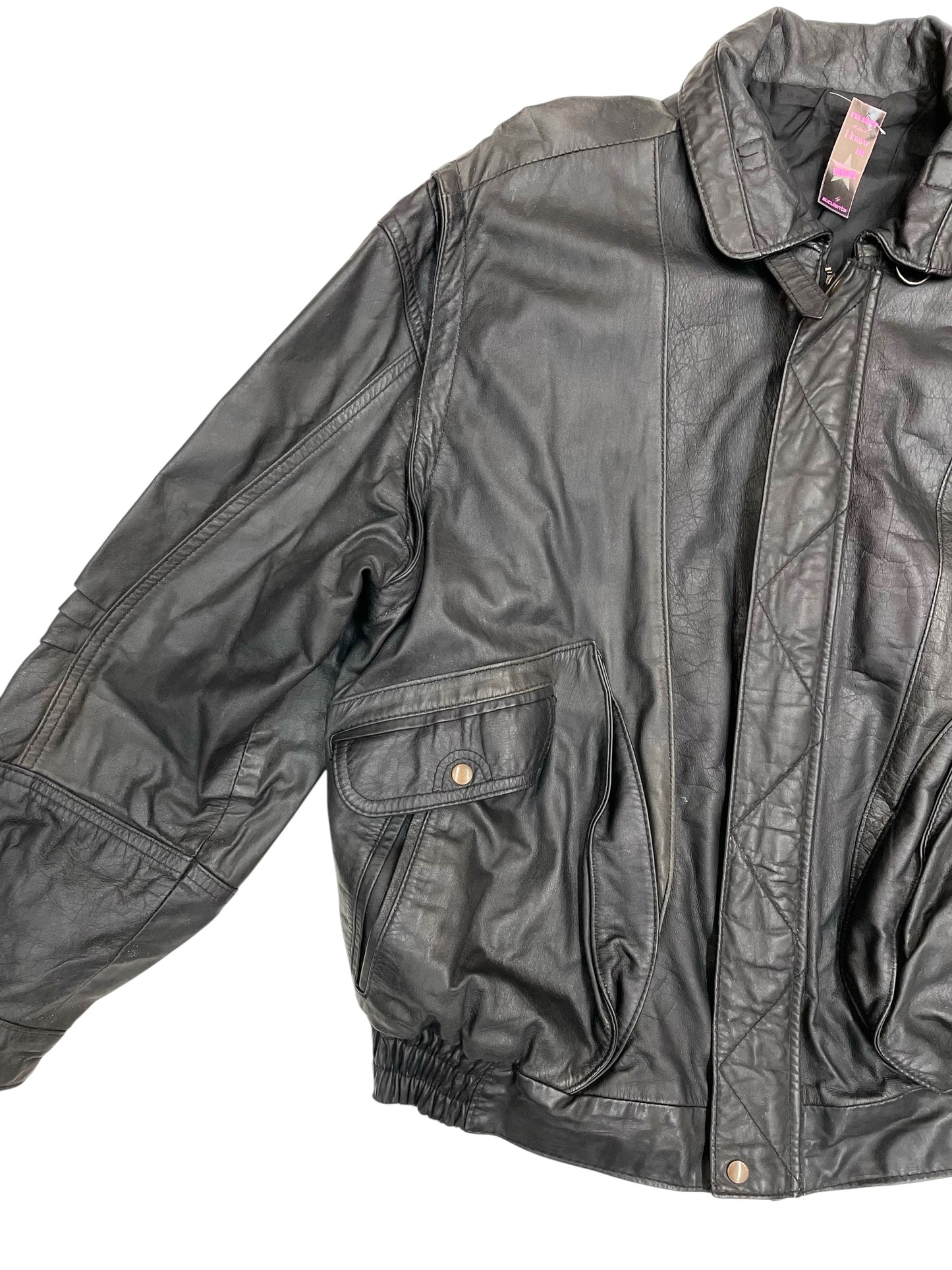 Bomber de cuero