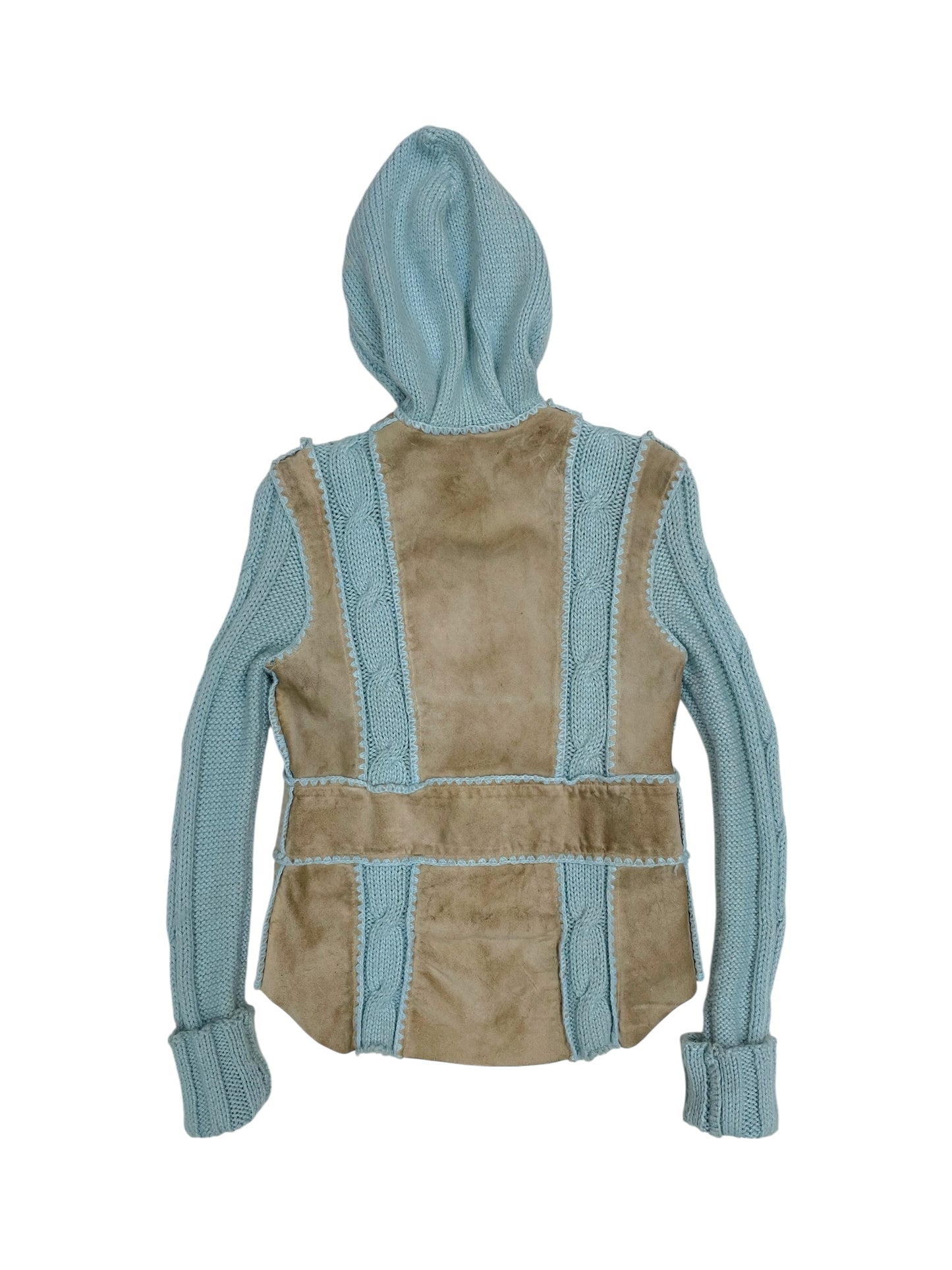 Campera gamuza mangas hilo
