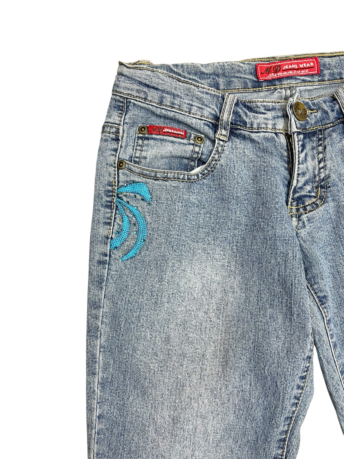 Jean oxford con bordados