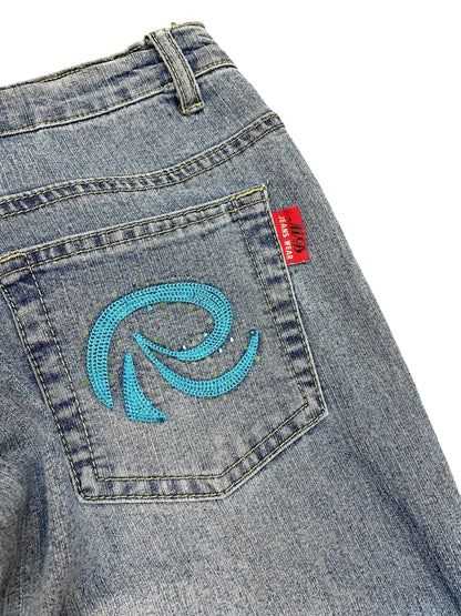 Jean oxford con bordados