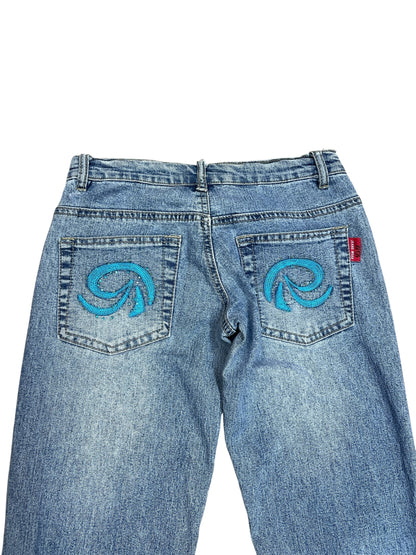 Jean oxford con bordados