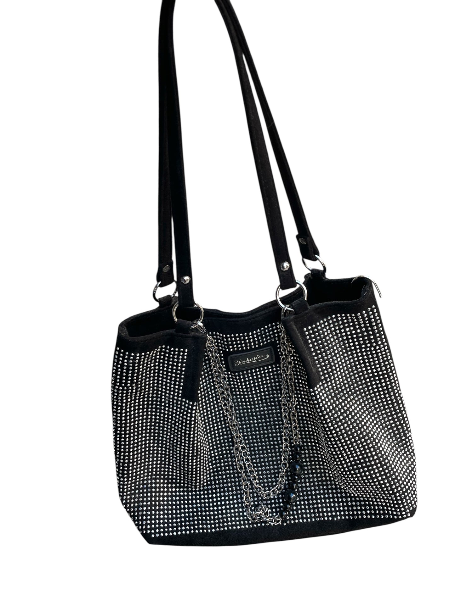 Bag tipo tote con full strass