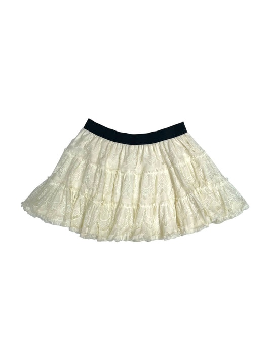 Pollera manteca volados