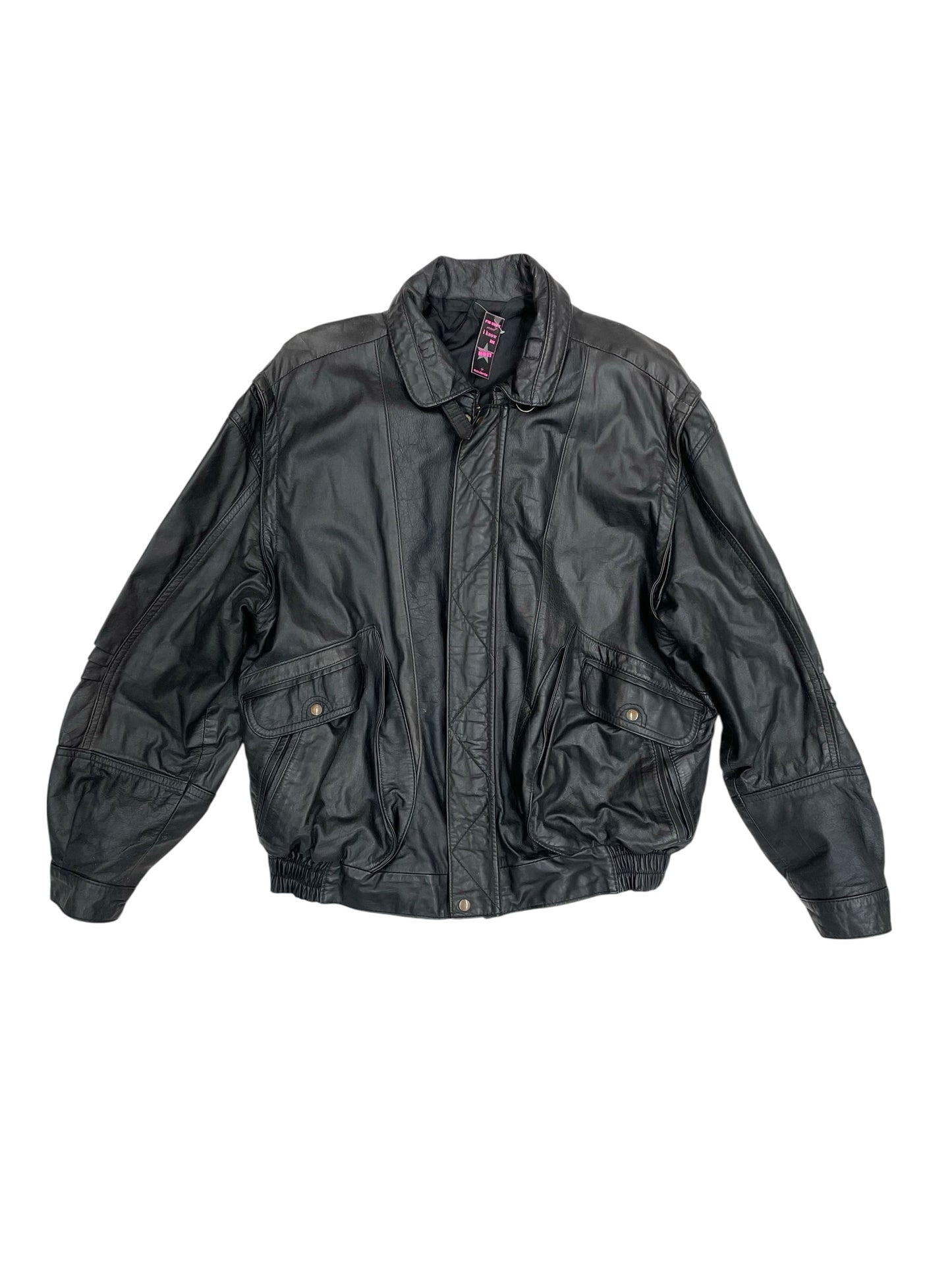 Bomber de cuero