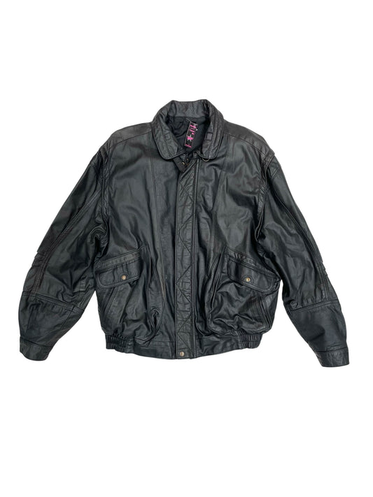 Bomber de cuero